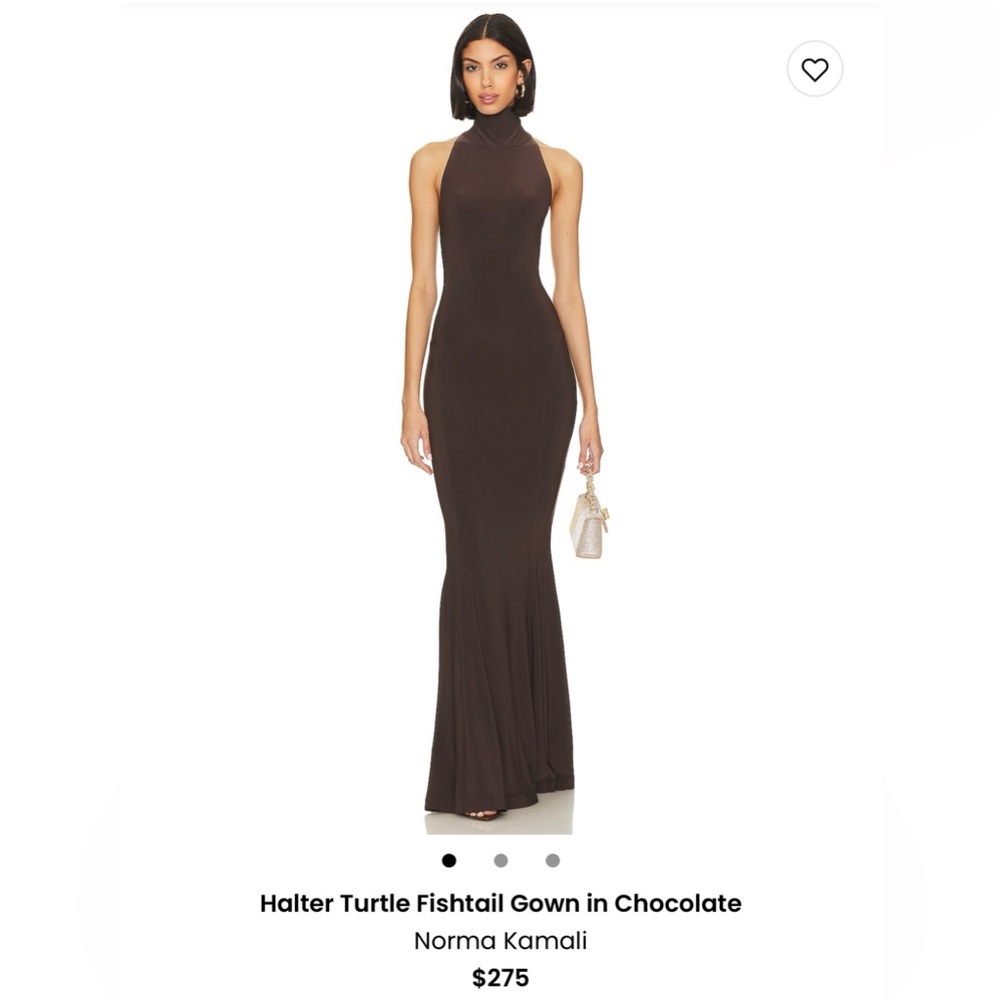 Norma Kamali fishtail gown